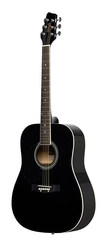 Акустическая гитара Stagg Left-Handed Dreadnought Acoustic Guitar - Black - SA20D LH-BK кабель сетевой lyambda lh 03 bk