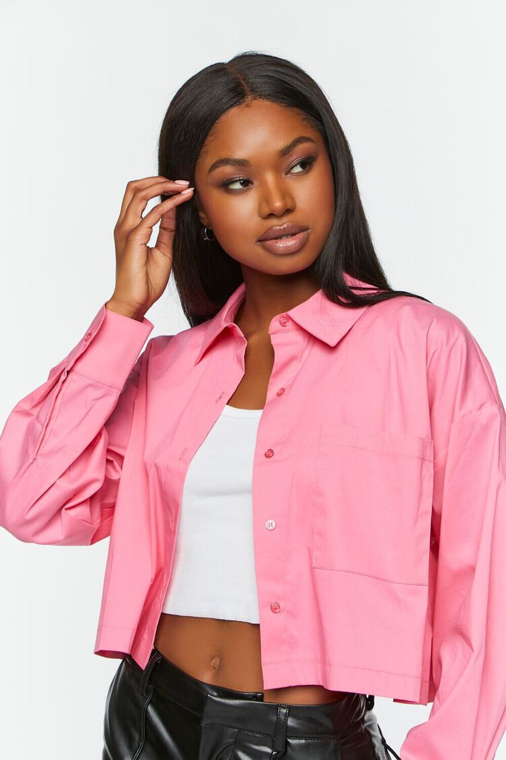 

Рубашка свободного кроя из поплина Forever 21