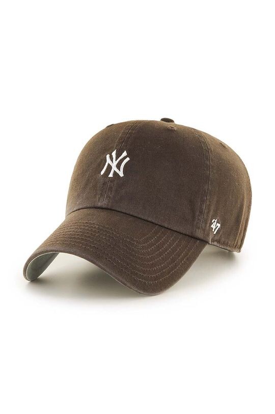 

Хлопковая бейсболка MLB New York Yankees 47brand, коричневый