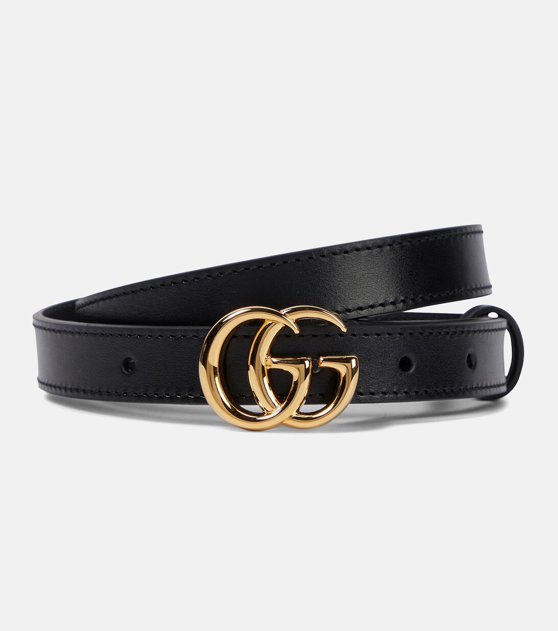 

Ремень с логотипом GG Gucci, черный
