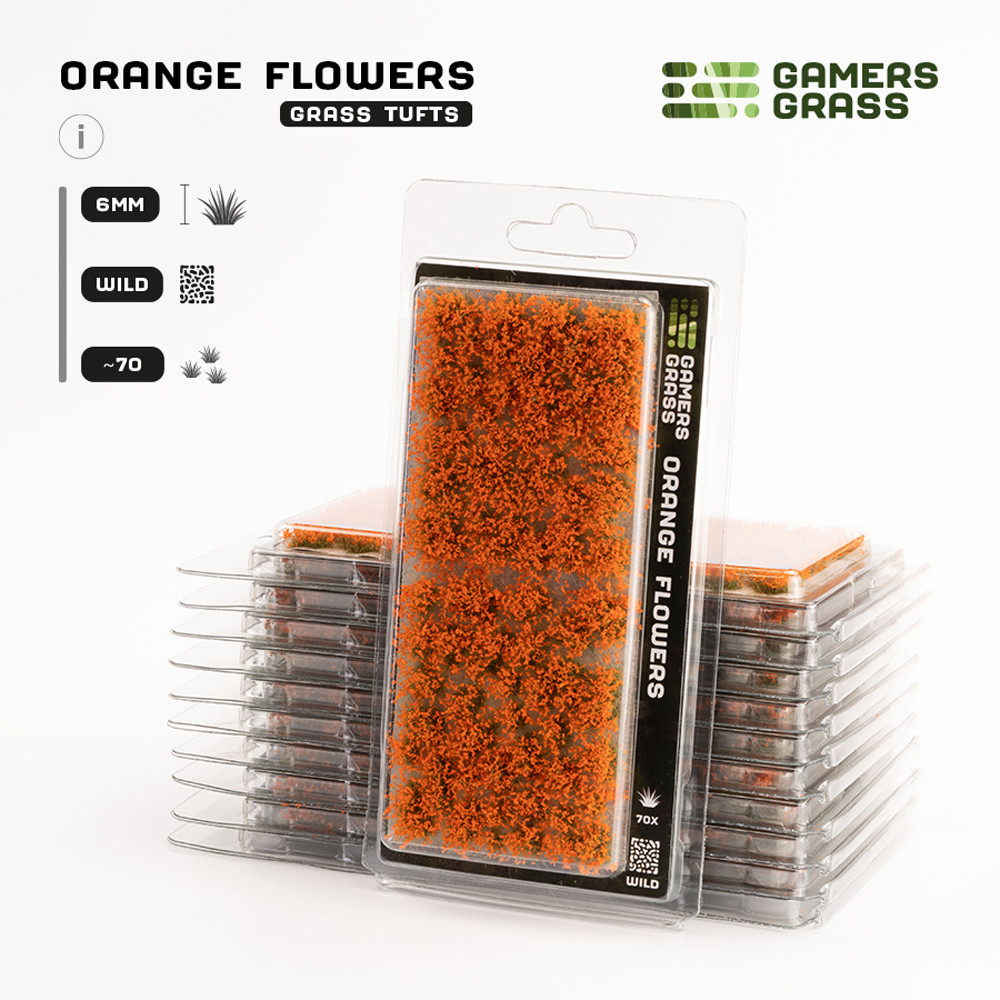 

Аксессуары Gamers Grass Gamers Grass Tufts: Orange Flowers - Wild 6mm