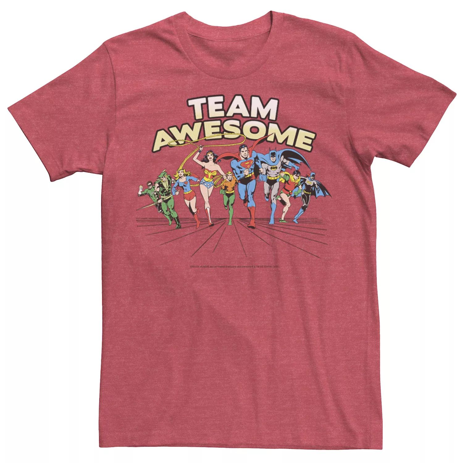 Мужская футболка DC Comics Justice League Team Awesome Group Licensed Character