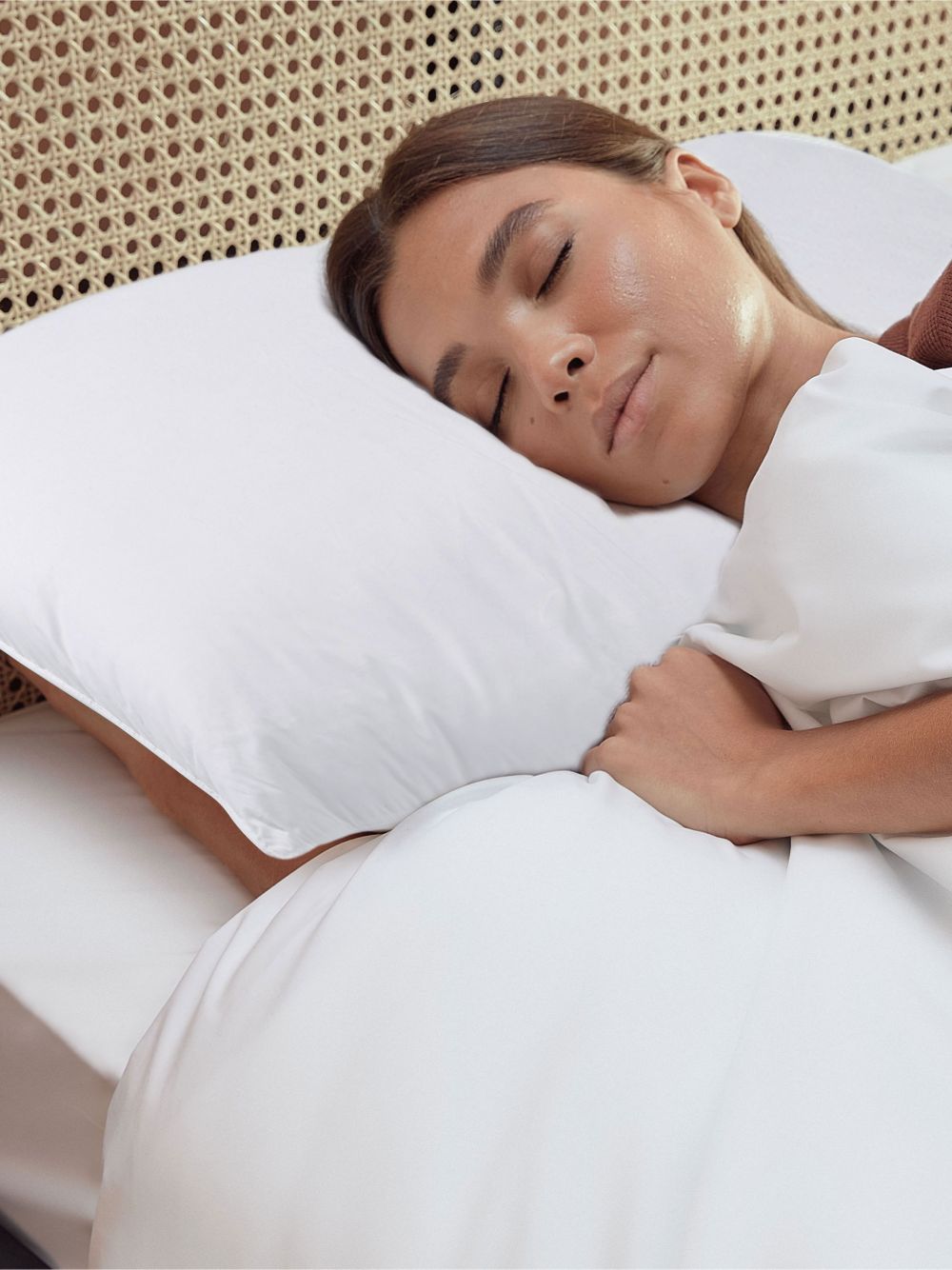 Стандартные подушки Kally Sleep на ощупь, мягкие/средние, набор из 2 шт.