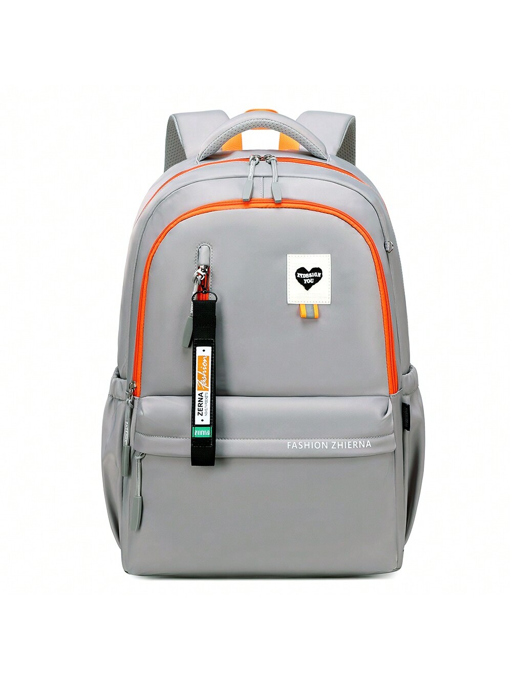 1 шт. кулон на молнии из чистой ленты, серый рюкзак унисекс школьный ранец на плечо для подростков водонепроницаемая сумка для книг студенческий рюкзак дорожная сумка для ноутбука