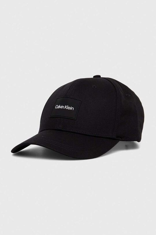 

Хлопковая бейсболка Calvin Klein, черный