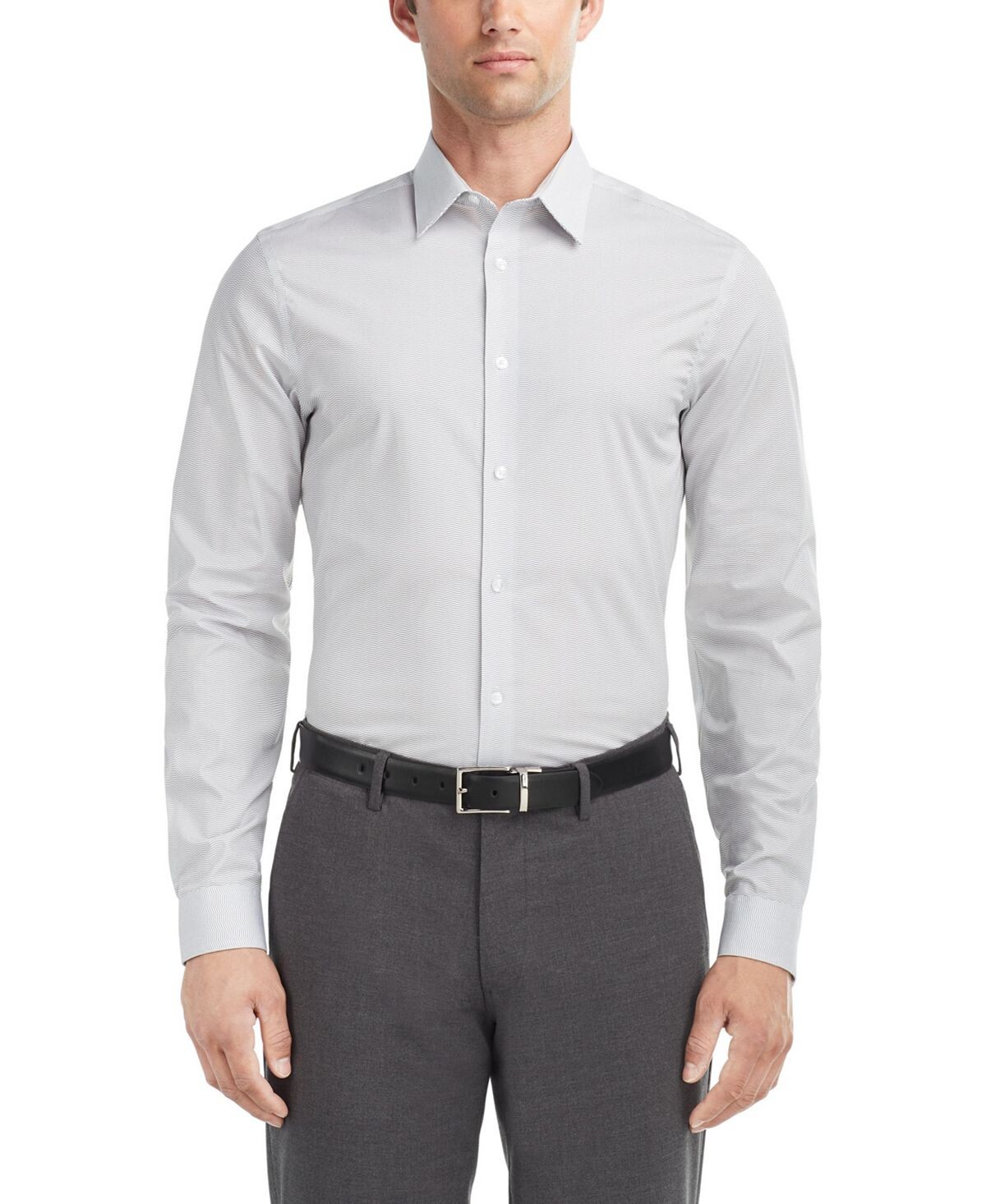 

Мужская классическая рубашка Steel+ Slim Fit стрейч без морщин Calvin Klein