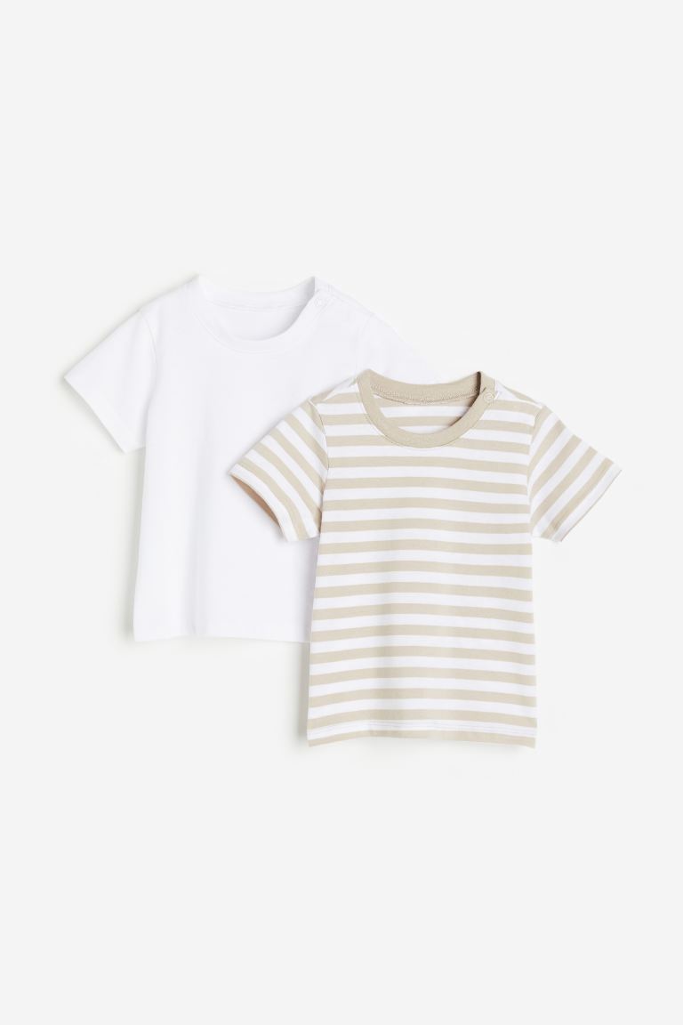 цена Комплект из 2 хлопковых футболок H&M