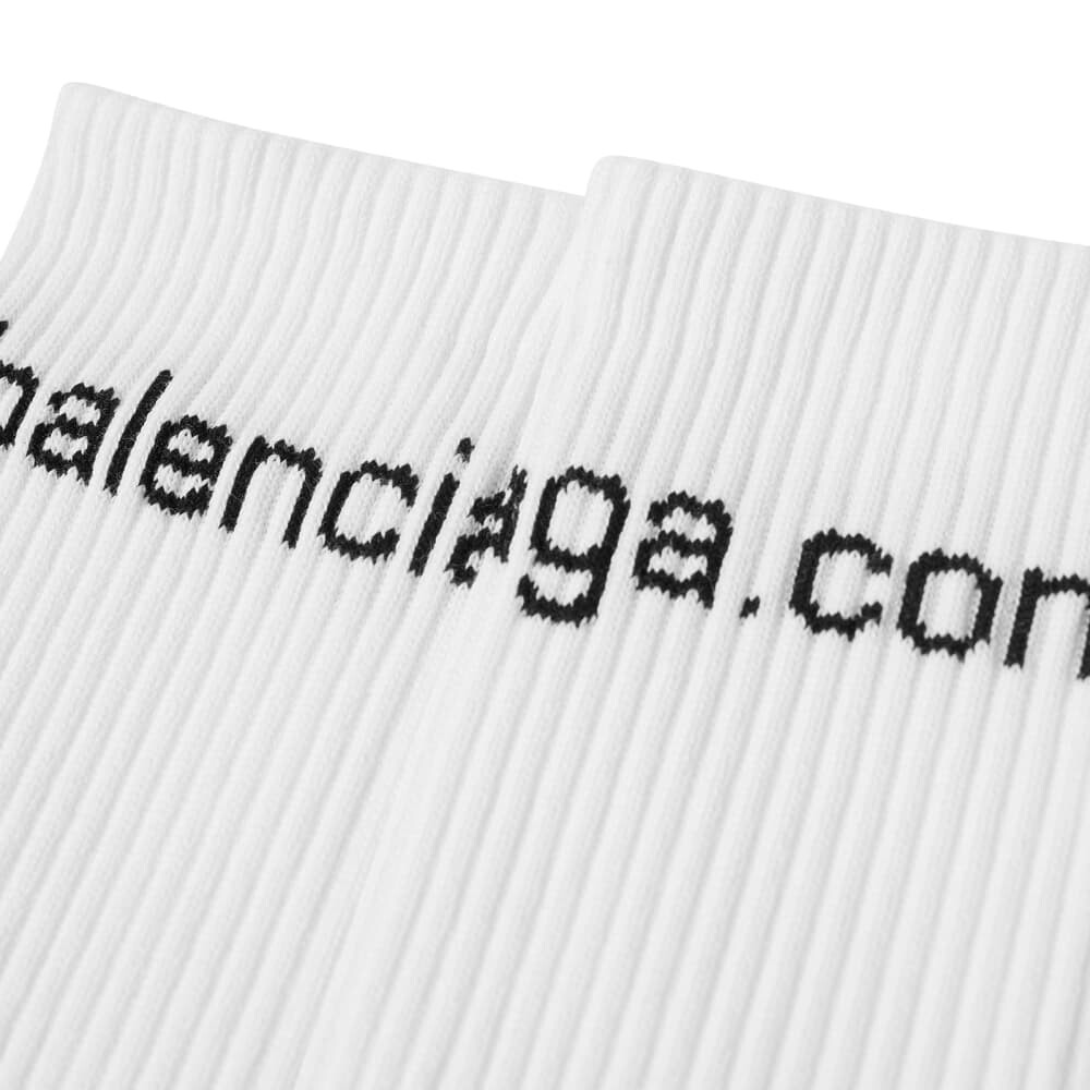 

Носки Balenciaga Dot Com, белый/черный