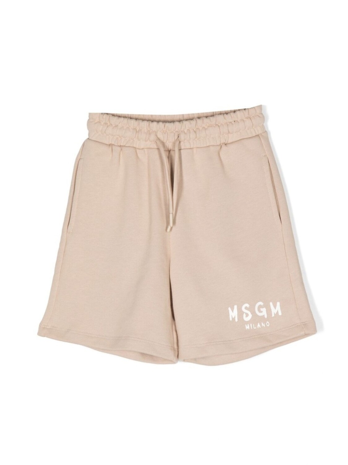 

MSGM Kids шорты с логотипом, нейтральный цвет