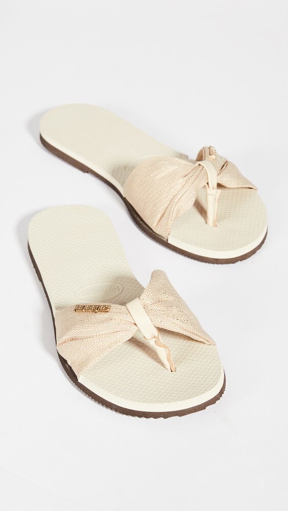 

Шлепанцы Havaianas You St. Tropez Shine, бежевый