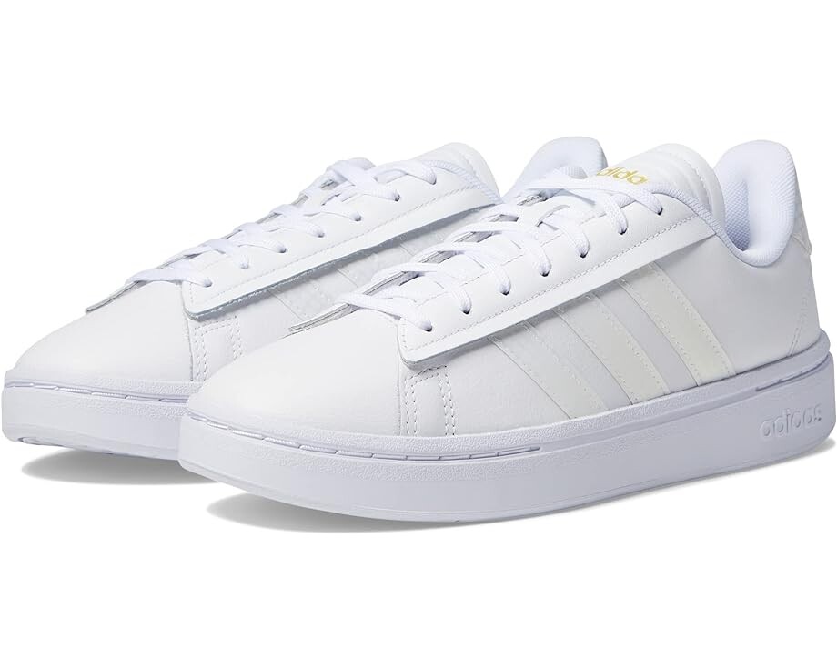 

Кроссовки Adidas Grand Court Alpha, цвет White/White/Gold Metallic