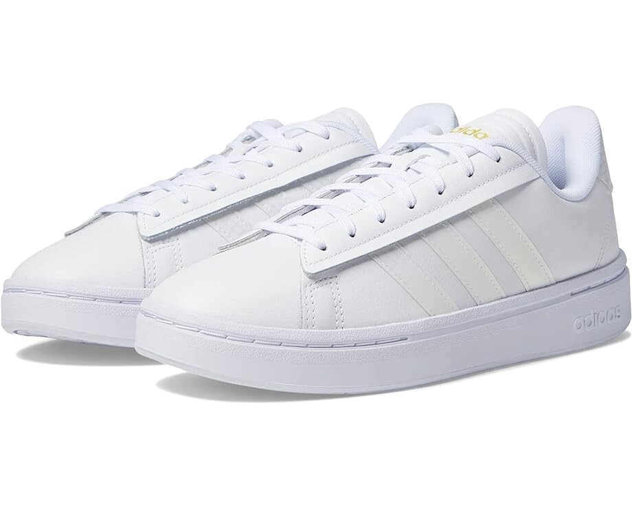 Кроссовки Adidas Grand Court Alpha, цвет White/White/Gold Metallic