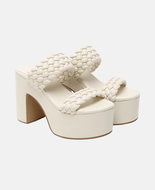 

Босоножки на каблуке Jeffrey Campbell, экрю