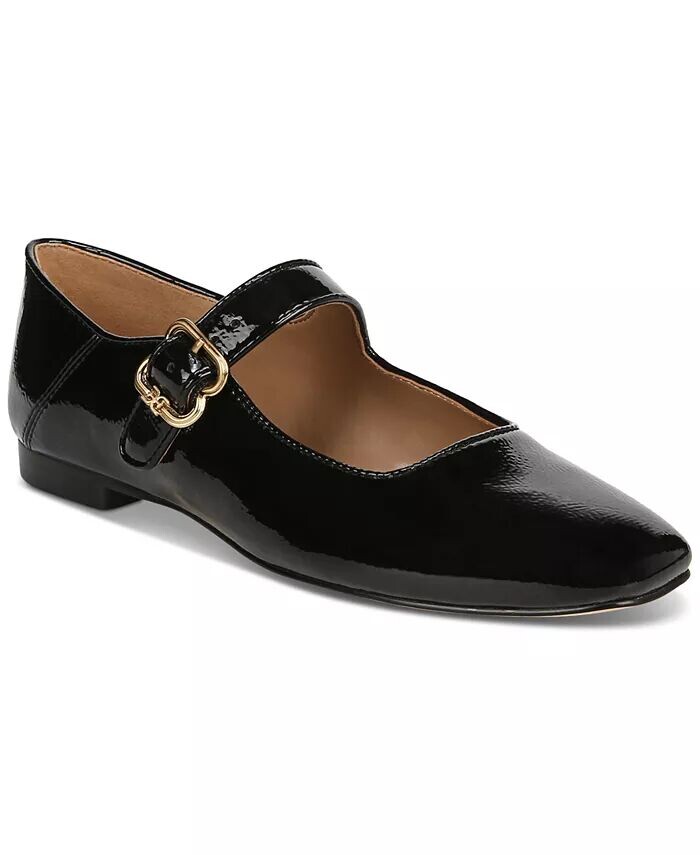 

Женские туфли на плоской подошве Mary Jane с пряжкой Michaela Sam Edelman, черный