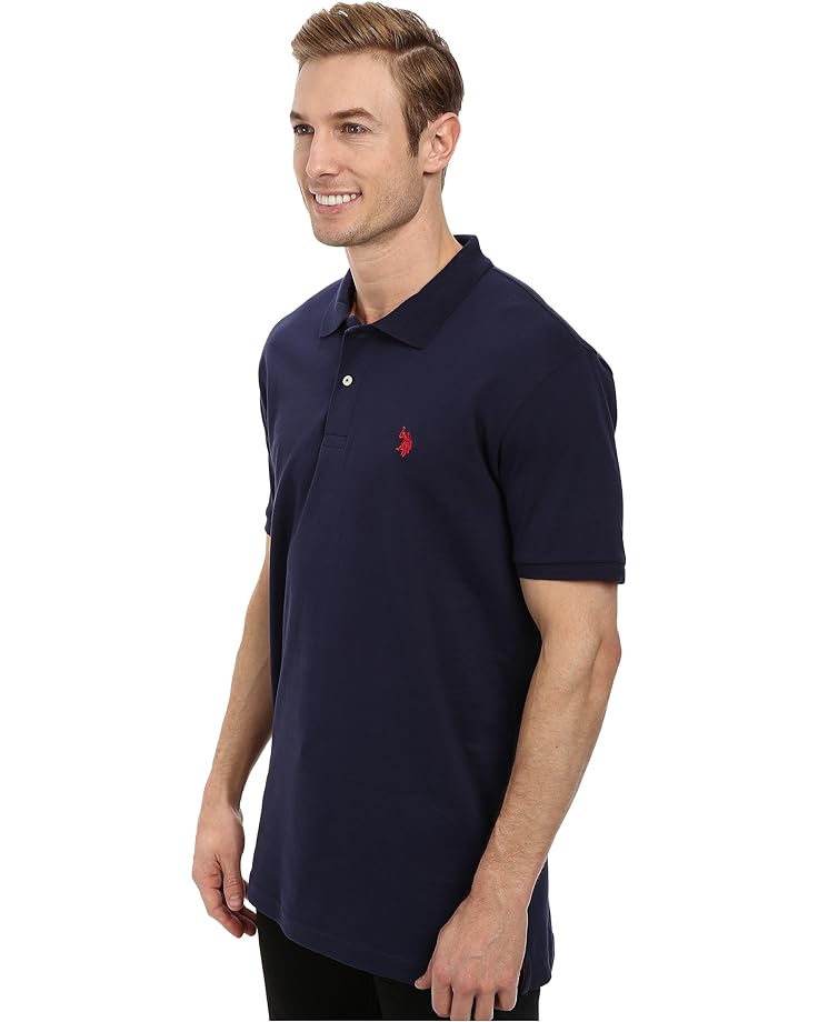 цена Поло U.S. POLO ASSN. Solid Interlock Polo, цвет Classic Navy