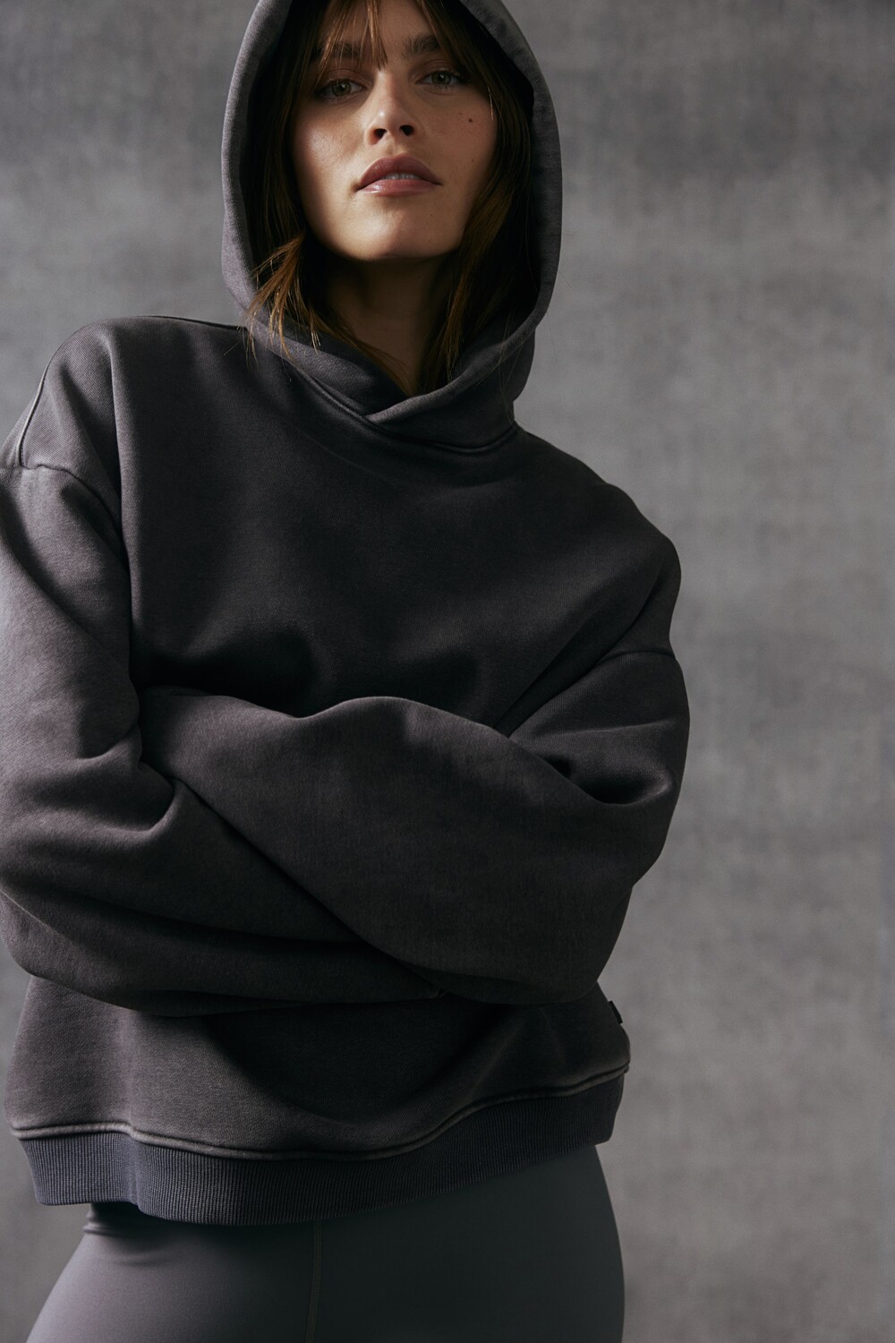 

Спортивная толстовка оверсайз H&M, серый