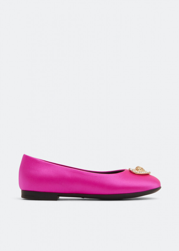 

Балетки Versace Medusa Ballerinas, розовый