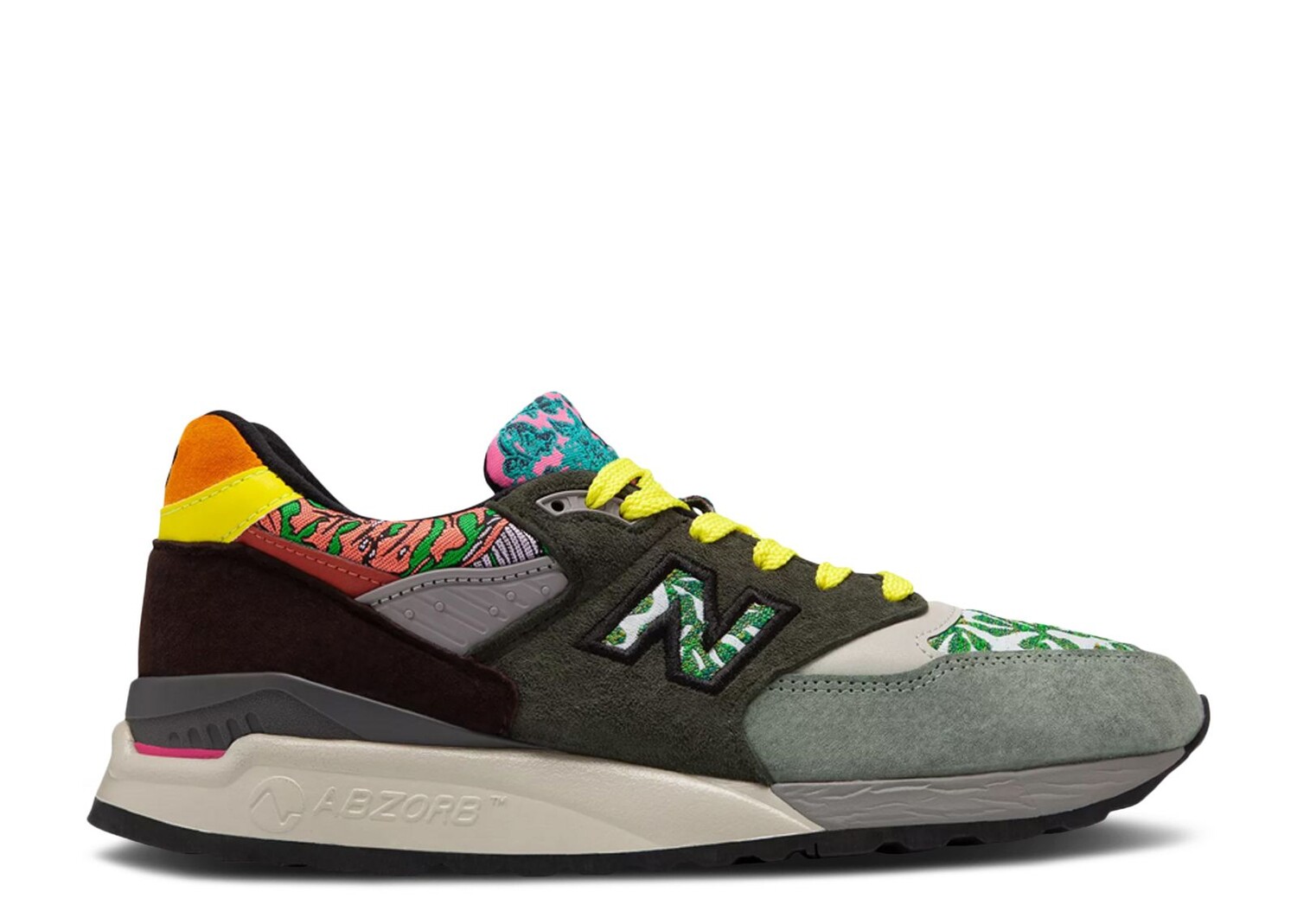 

Кроссовки New Balance 998 Made In Usa 'Festival Pack - Green', разноцветный, Серый