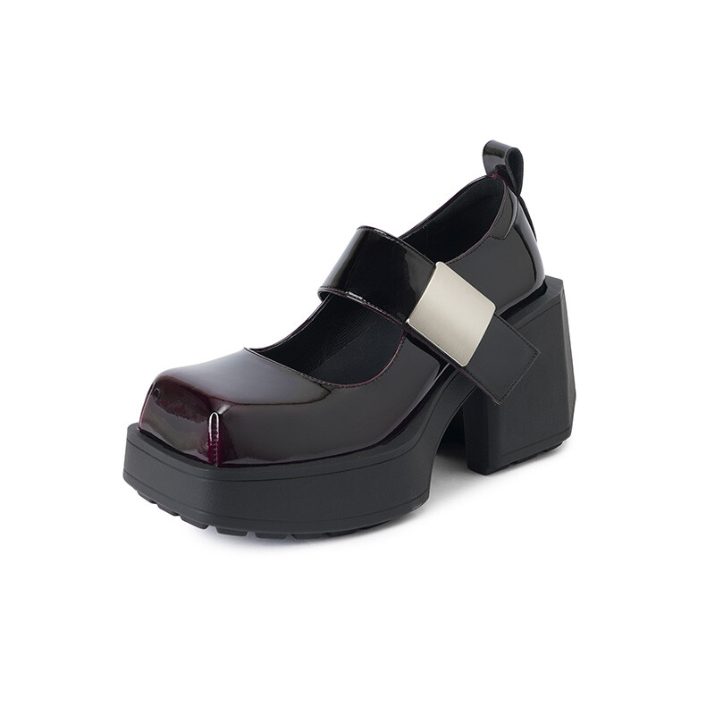 

Туфли Мэри Джейн женские Doketop, цвет Black and red
