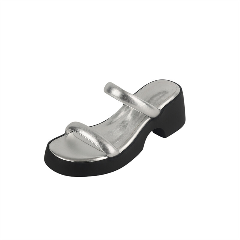 

Шлепанцы и сланцы JIUXINGDAO Slide Slippers Women's, серебряный