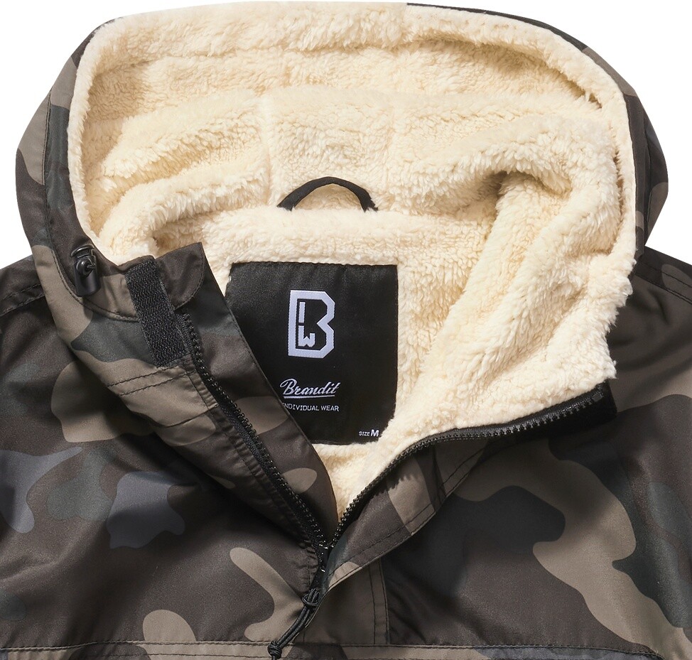 

Куртка Brandit Jacke Sherpa Windbreaker, цвет Camouflage