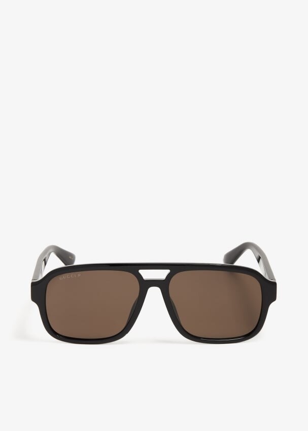 

Солнцезащитные очки Gucci Aviator Frame, черный