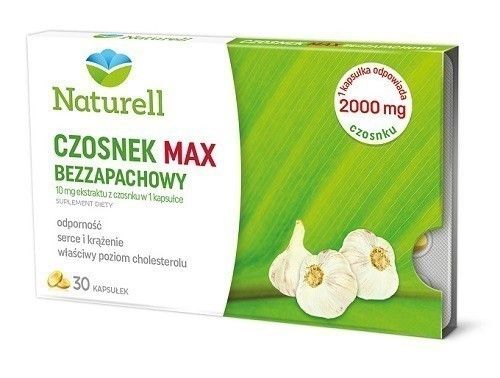 Naturell Czosnek Max Bezzapachowy иммуномодулятор, 90 шт.
