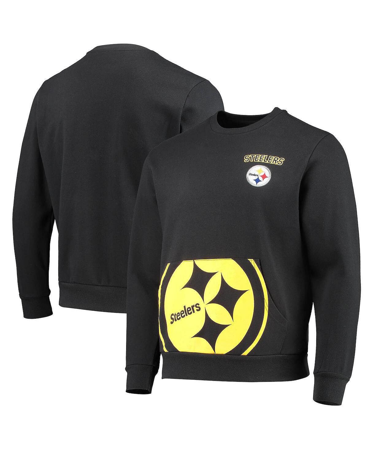 

Мужской черный пуловер с карманами Pittsburgh Steelers FOCO