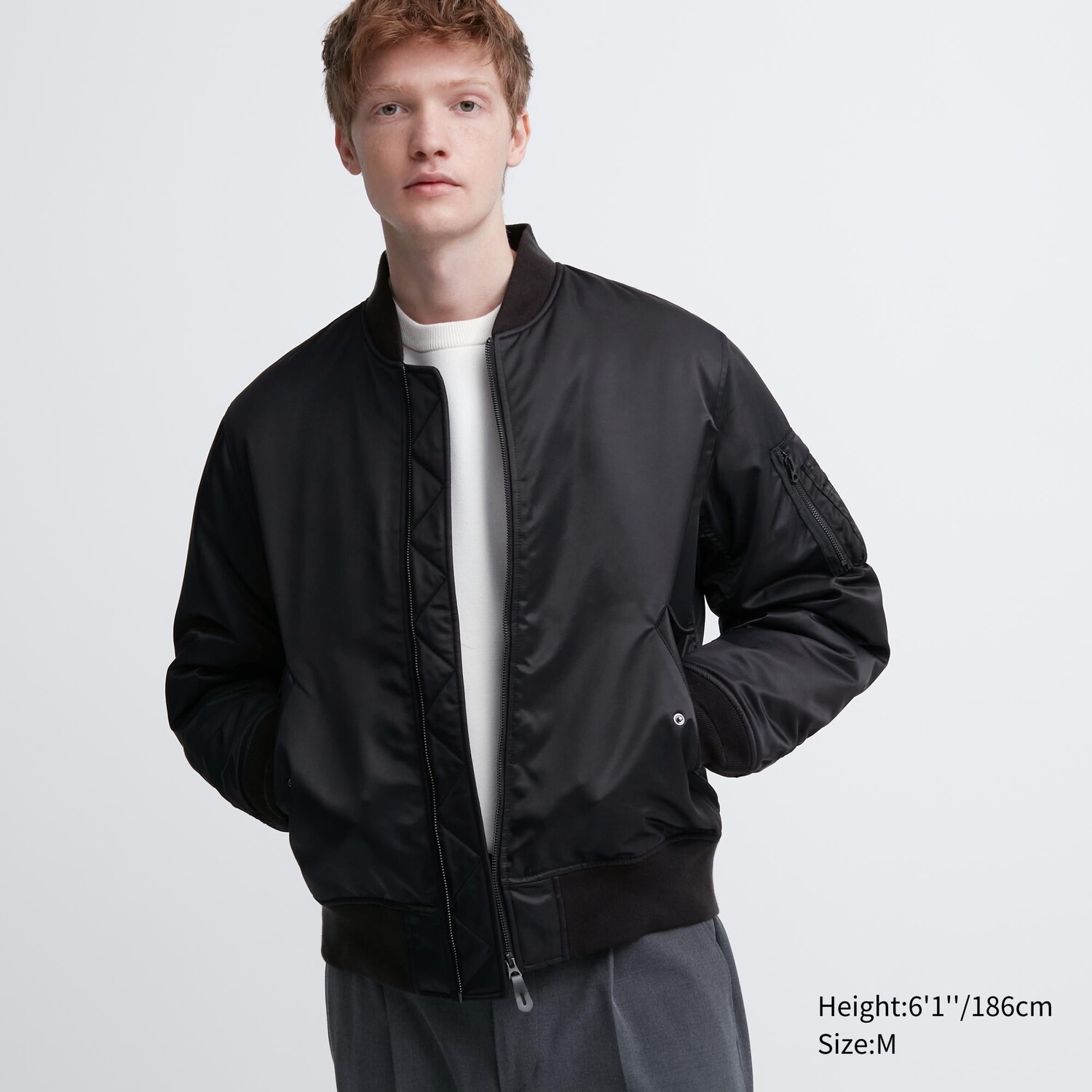 

Блузонная куртка MA-1 Uniqlo, черный