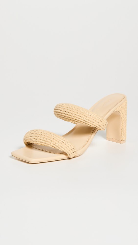 

Сандалии SIMKHAI Puffy Strap Raffia, натуральный