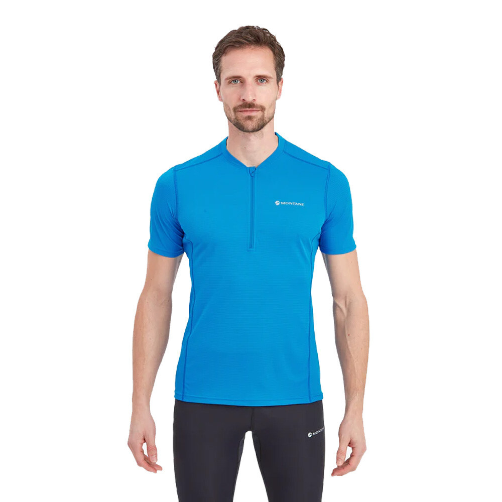 

Спортивная футболка Montane Dart Nano Zip Neck, синий