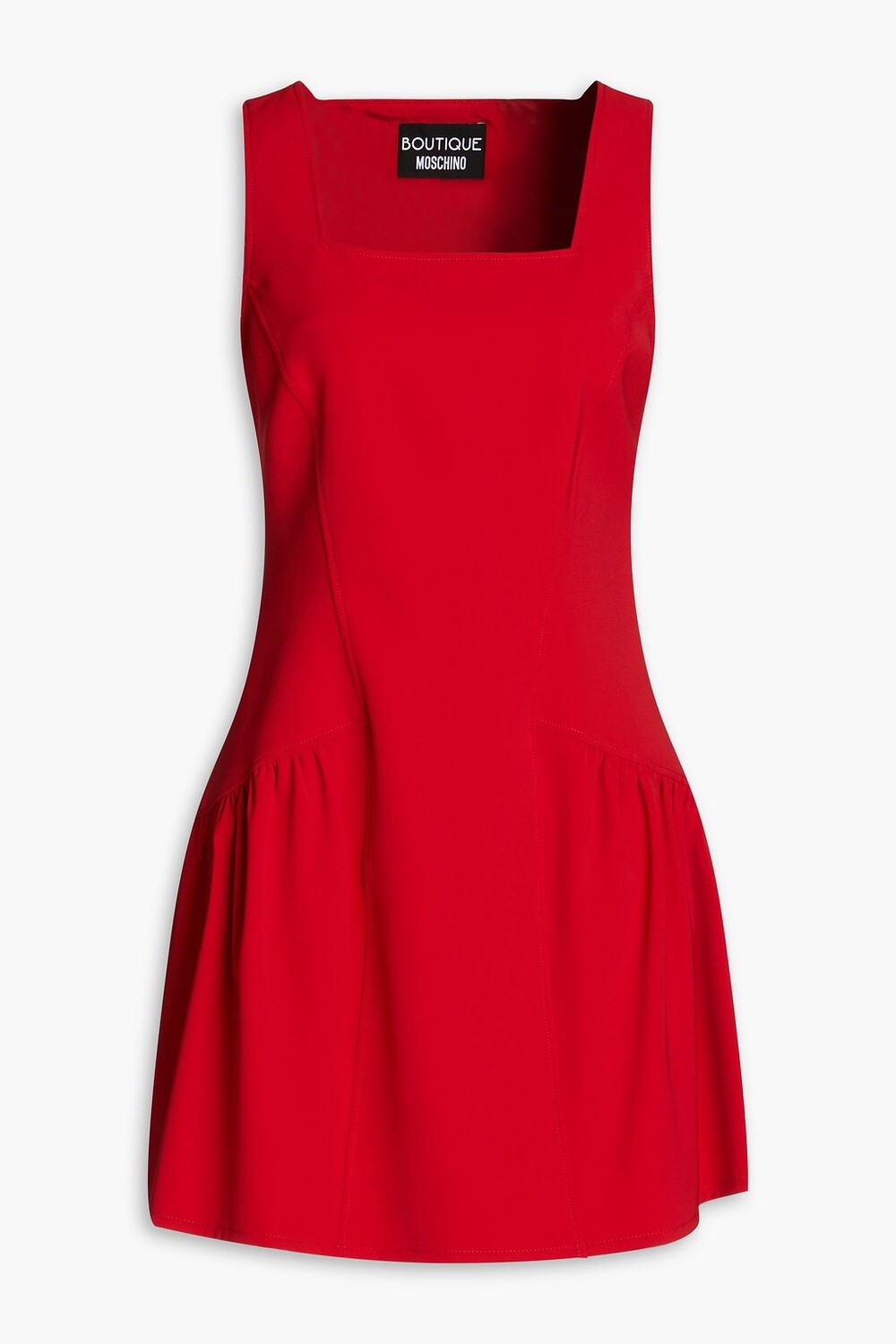 

Платье мини из крепа со сборками BOUTIQUE MOSCHINO, красный