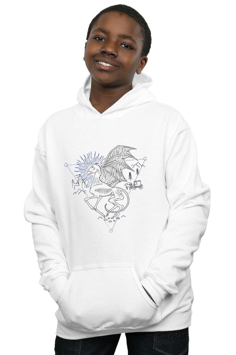 

Толстовка Thestral Line Art Harry Potter, белый
