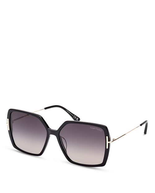 Солнцезащитные очки Joanna Butterfly, 59 мм Tom Ford, цвет Black