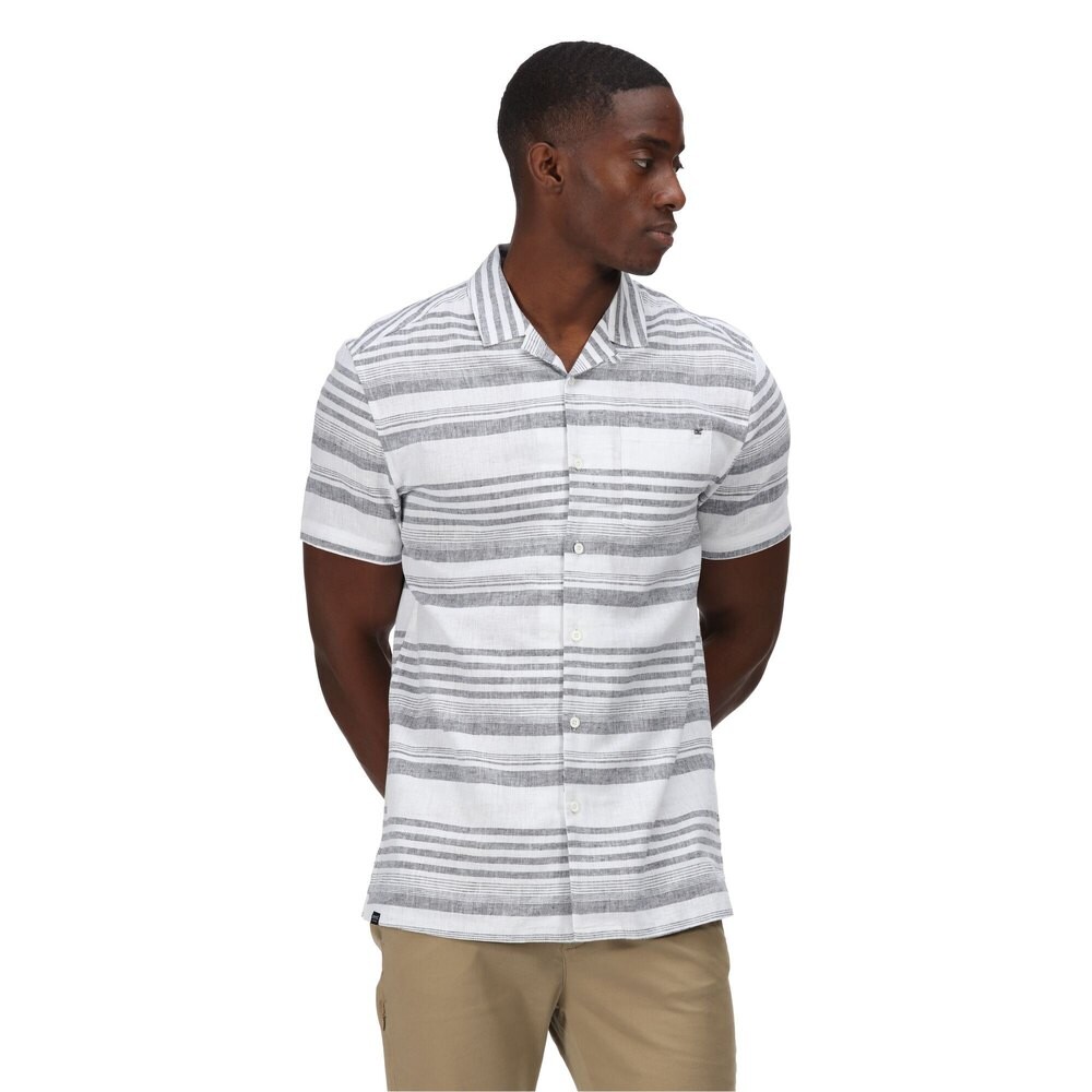 

Рубашка с коротким рукавом Regatta Mahlon Stripe, синий