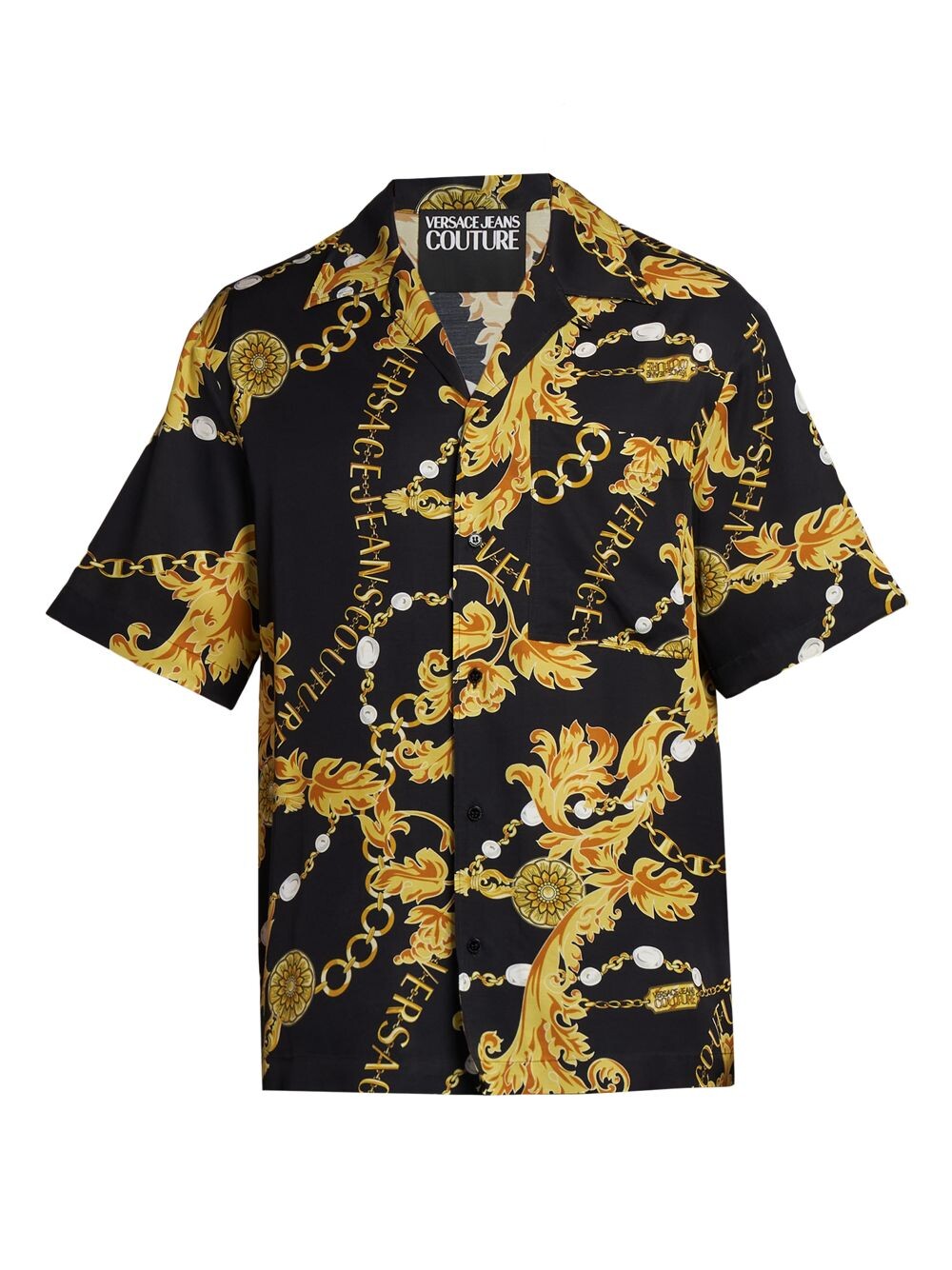 

Походная рубашка с цепочкой Versace Jeans Couture, черный
