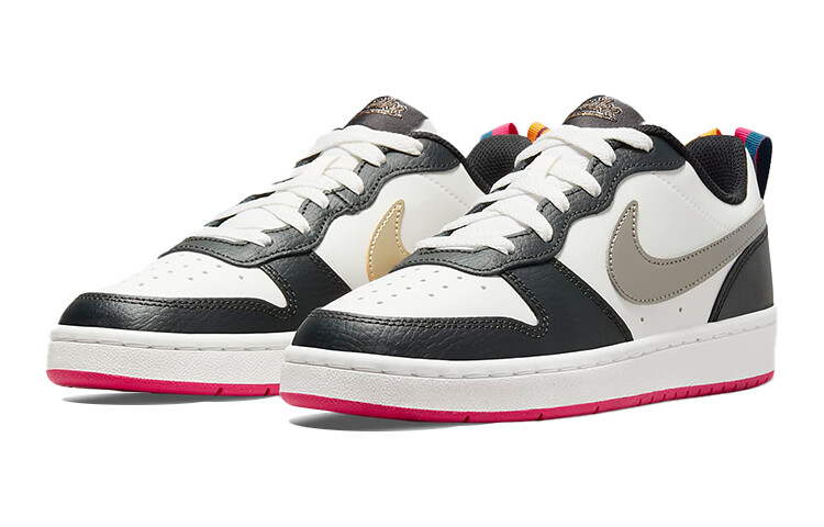 

Кроссовки Nike Court Borough Low GS, белый / черный / серебристый