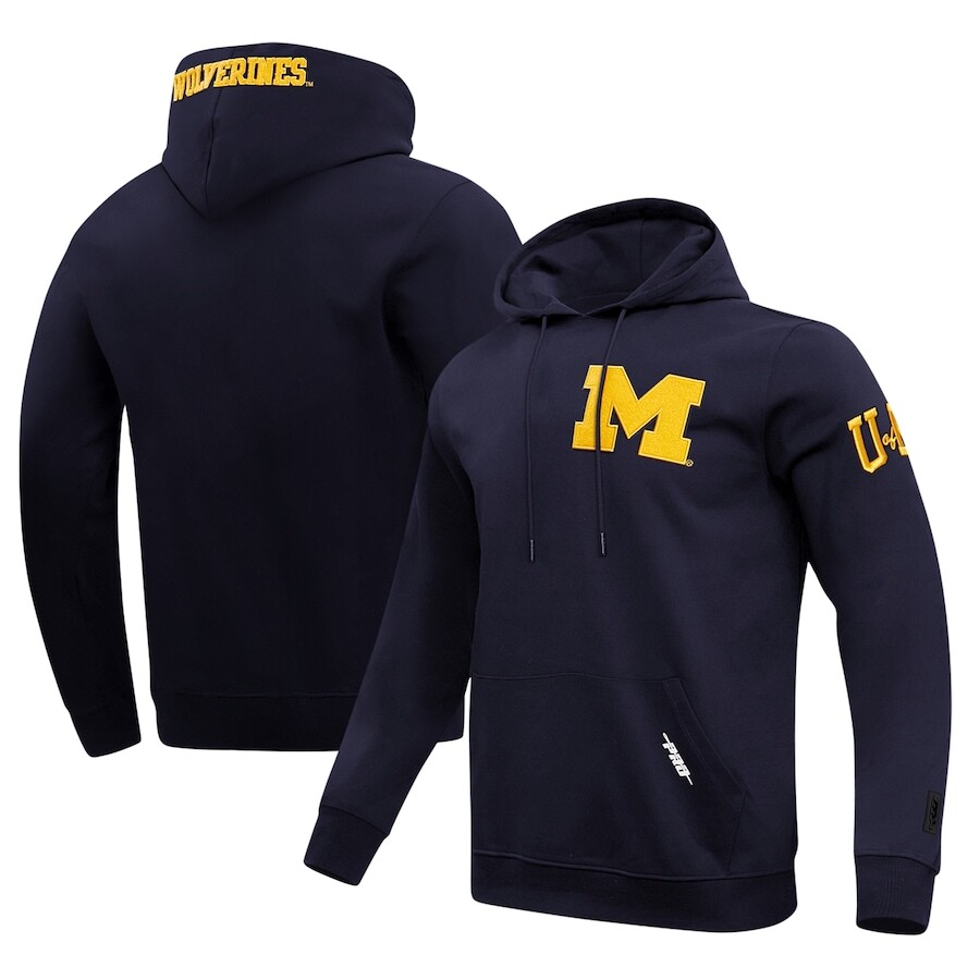 

Пуловер с капюшоном Pro Standard Michigan Wolverines, нави