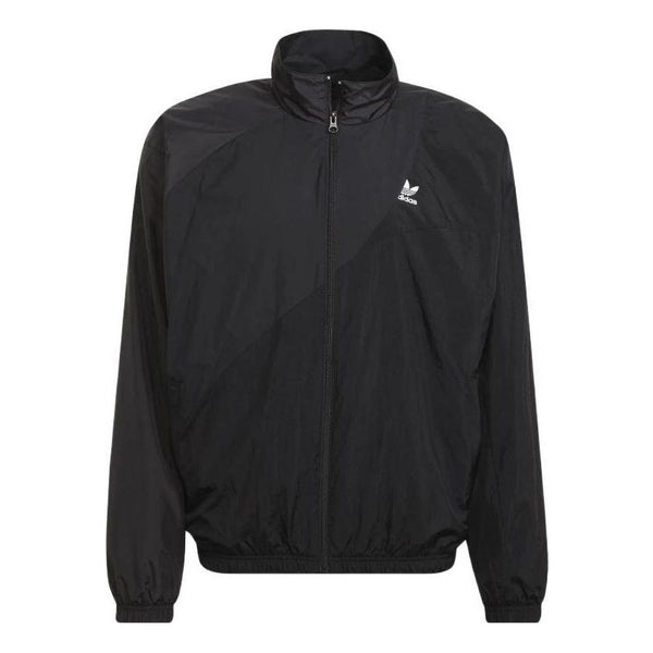 Куртка Men's adidas originals Solid Color Printing Long Sleeves Stand Collar Sports Black Jacket, мультиколор