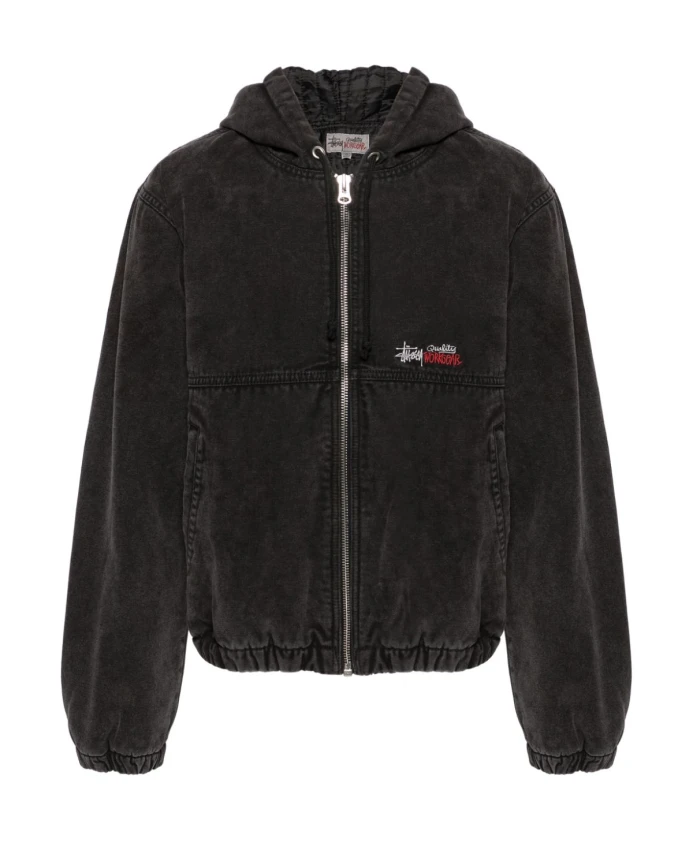 

Легкая куртка из парусины с логотипом Stüssy, черный