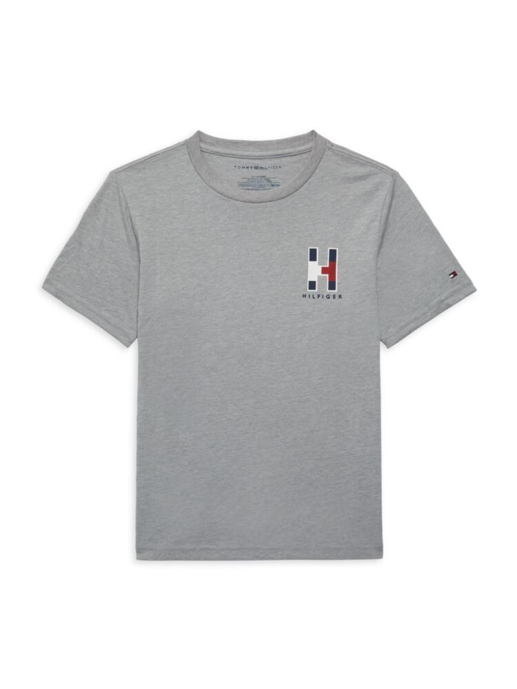 

Футболка с логотипом Little Boy's Tommy Hilfiger, цвет Grey Heather