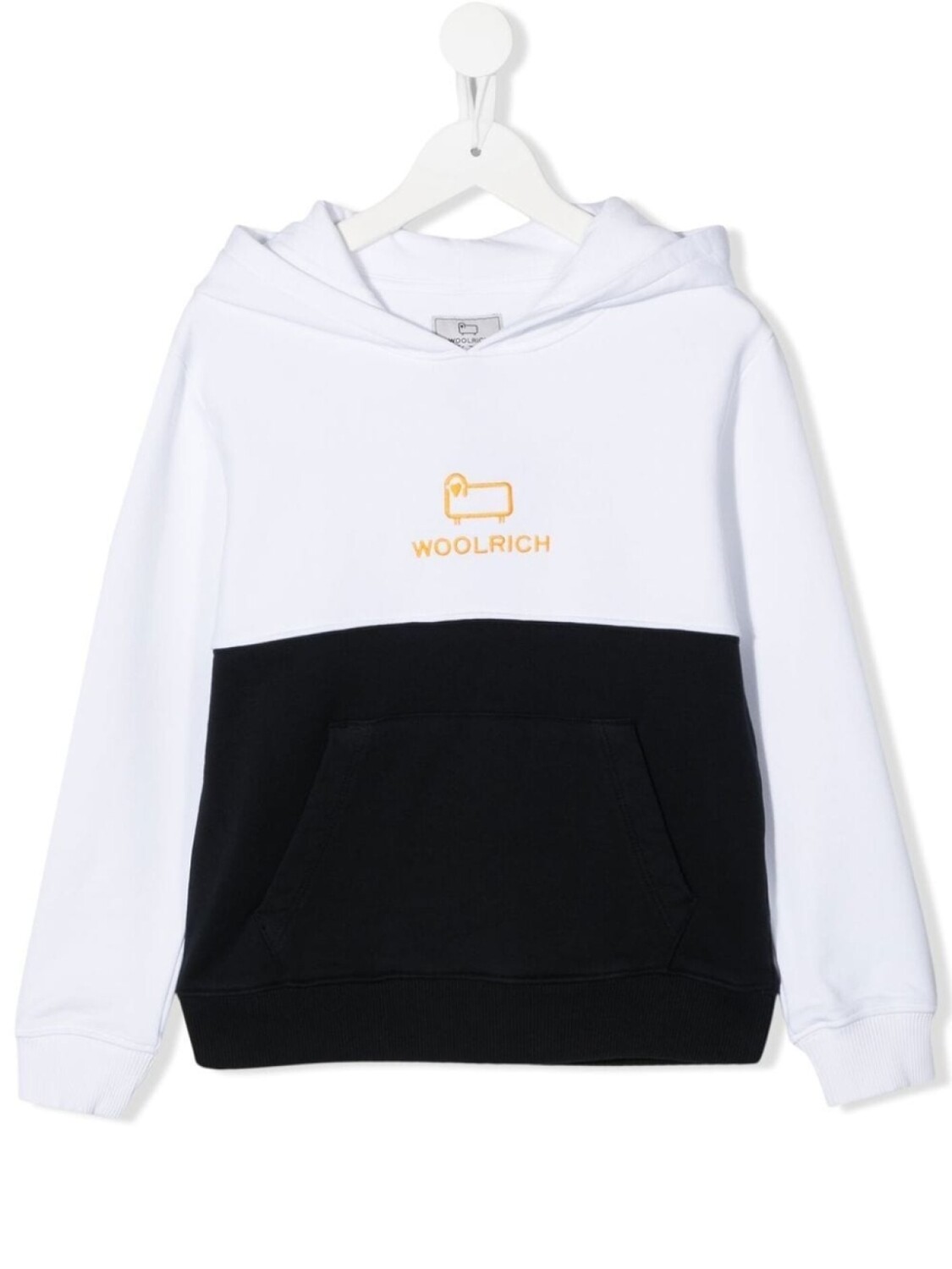 

Woolrich Kids худи с логотипом, белый