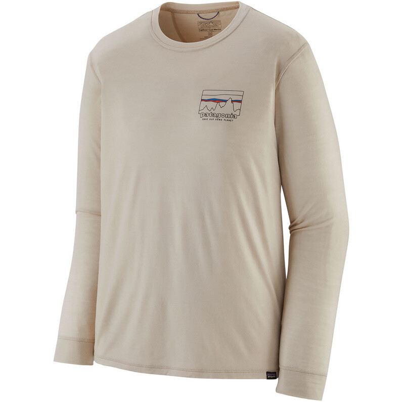 

Мужская кепка Cool Merino с рисунком с длинным рукавом Patagonia, бежевый