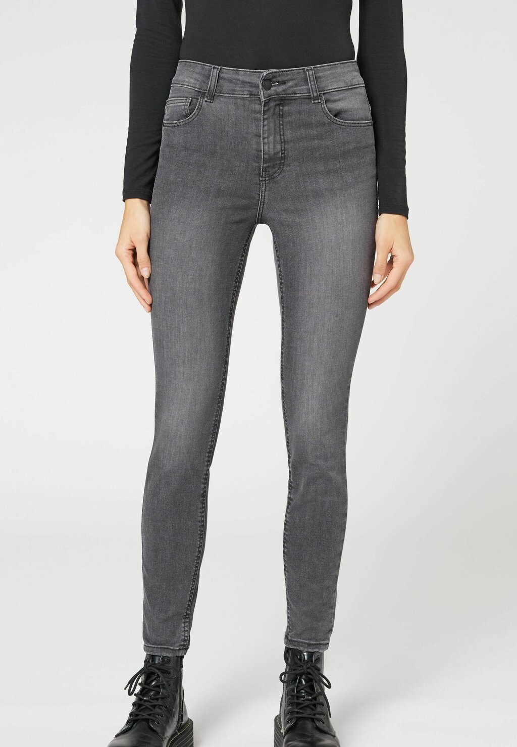 Джинсы скинни Calzedonia, цвет grau grey denim