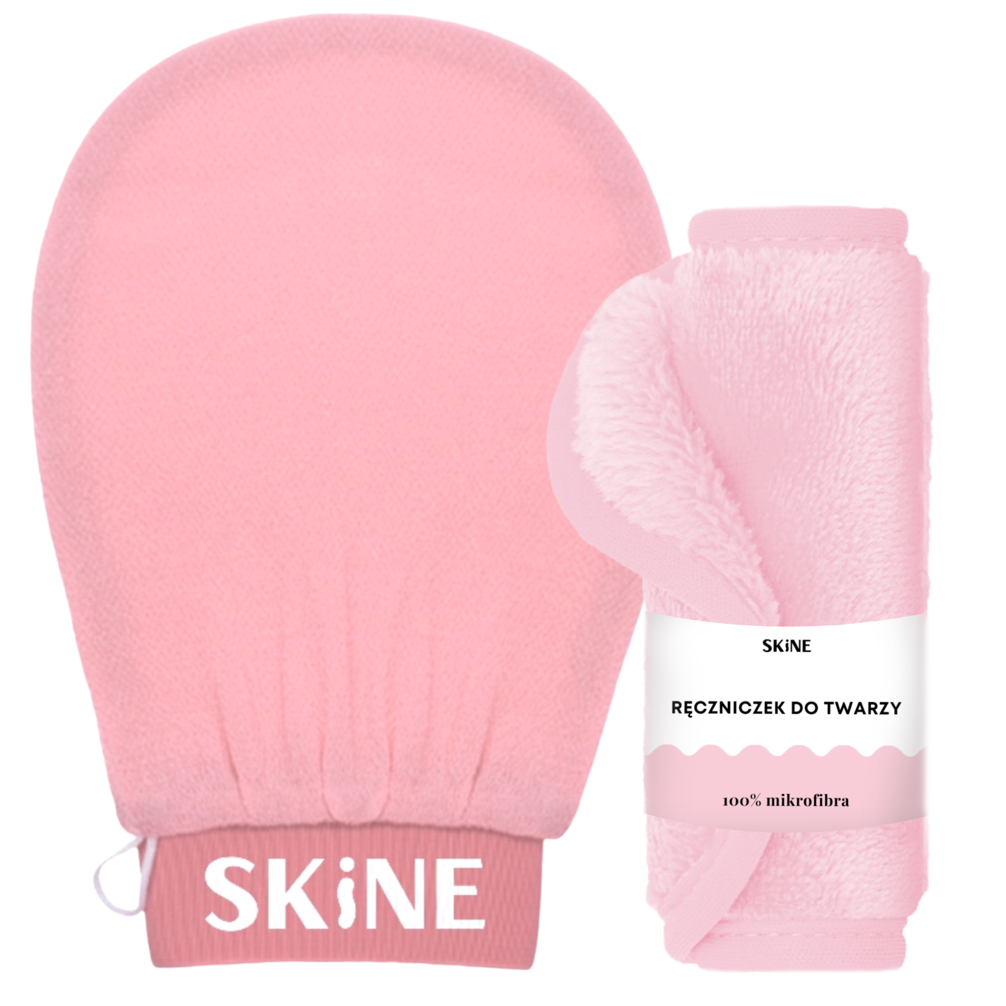 Комплект: отшелушивающая перчатка для тела Skine, 1 шт. отшелушивающая перчатка kitsch