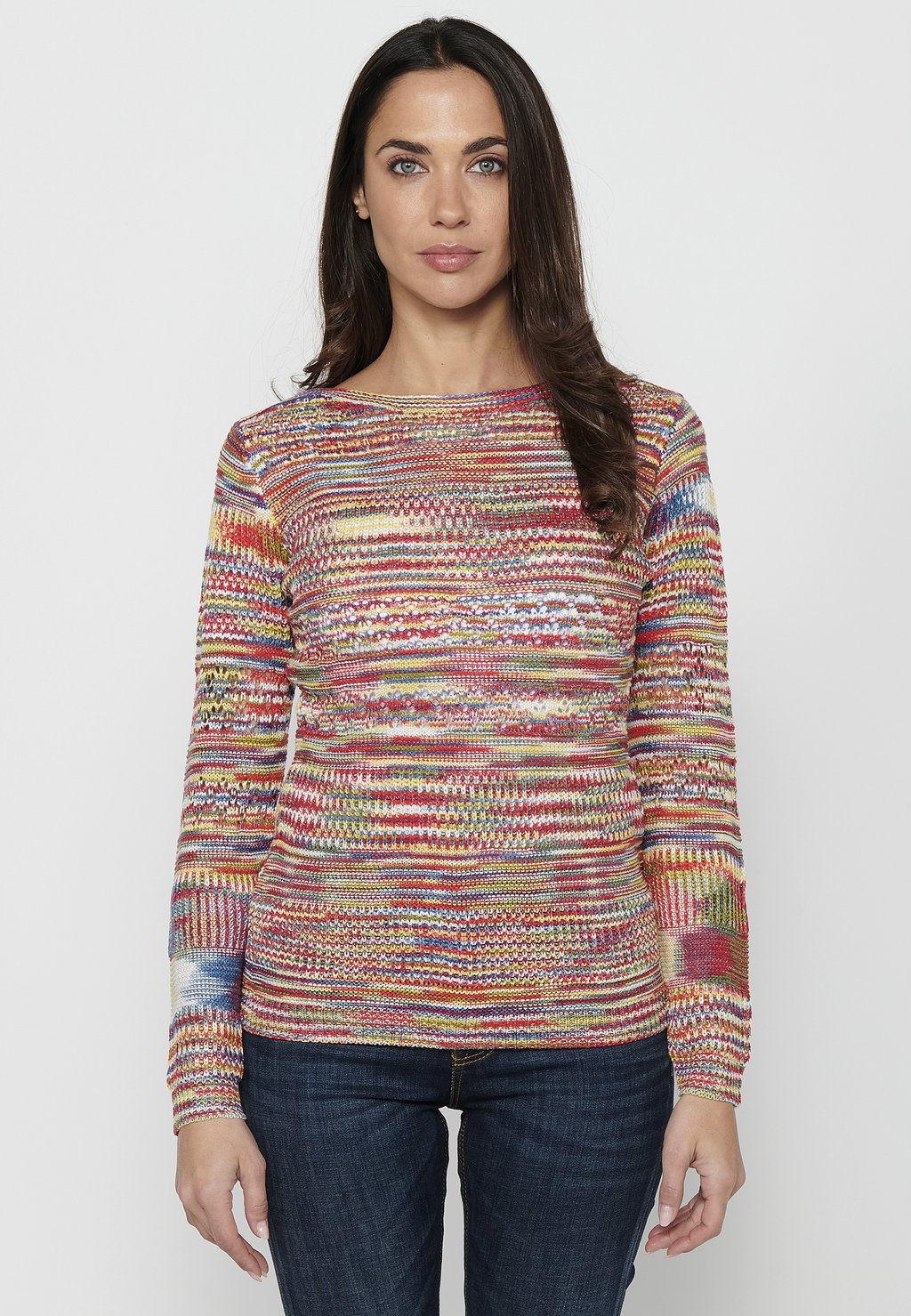 Вязаный свитер Koroshi, цвет multi coloured