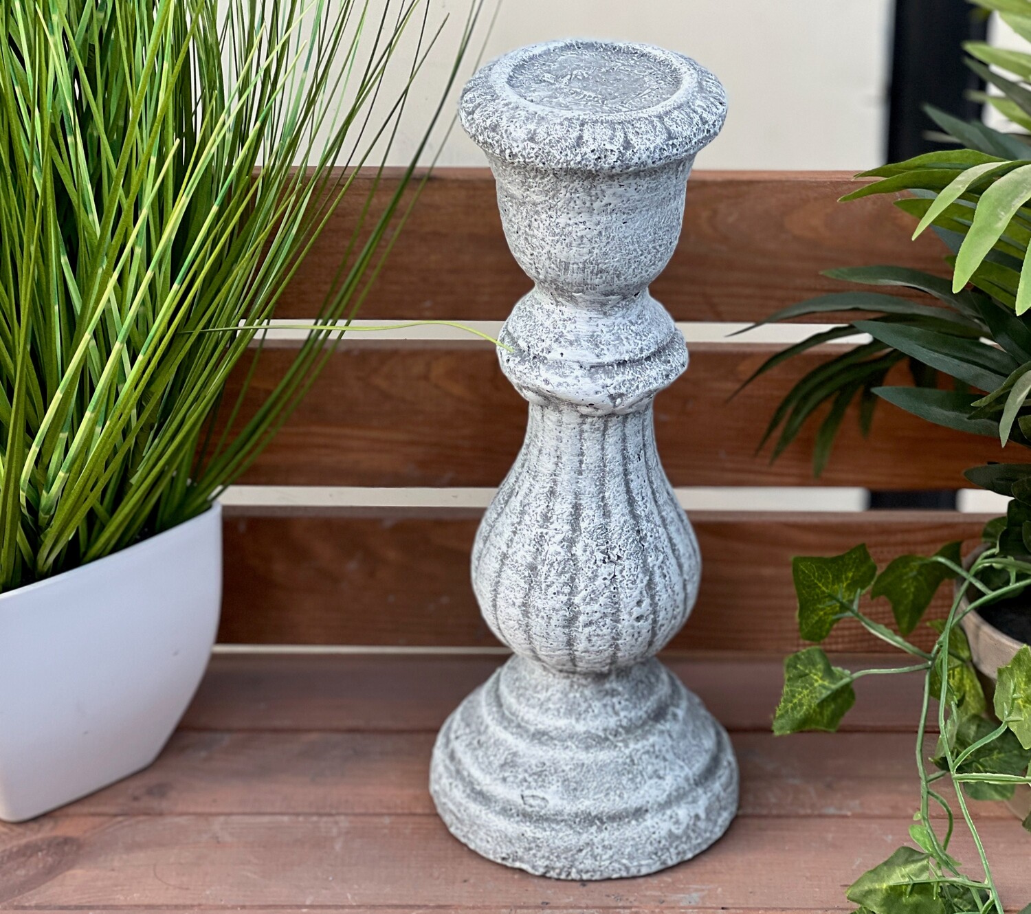 

Stoneandstyle каменный подсвечник из цельного камня, морозостойкий