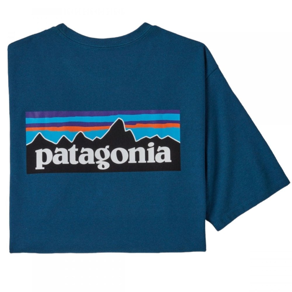 

Футболка Patagonia P-6 Logo Responsibili, синий