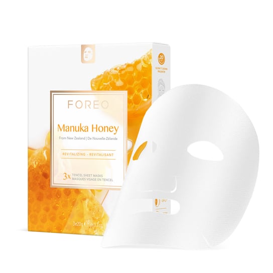 Маска для лица с медом манука, 3 шт. Foreo, Manuka Honey смарт маска для восстановления кожи foreo manuka honey 6 шт