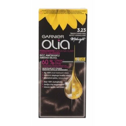 

Перманентная краска для волос Olia 3.23 Черный Янтарь 50G, Garnier
